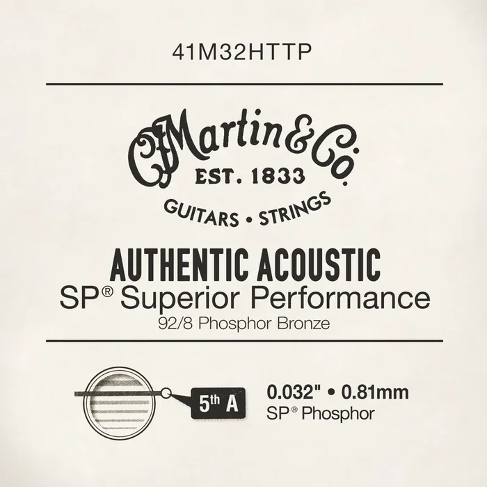 Martin .032 Authentic Acoustic Phosphor Bronze Single String