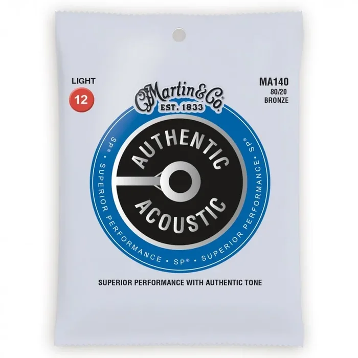 Martin Authentic Acoustic SP 80/20 Bronze 12-54 Acoustic Guitar Strings