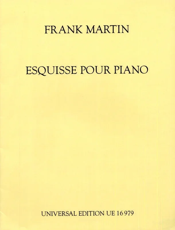 Martin: Esquisse for Piano