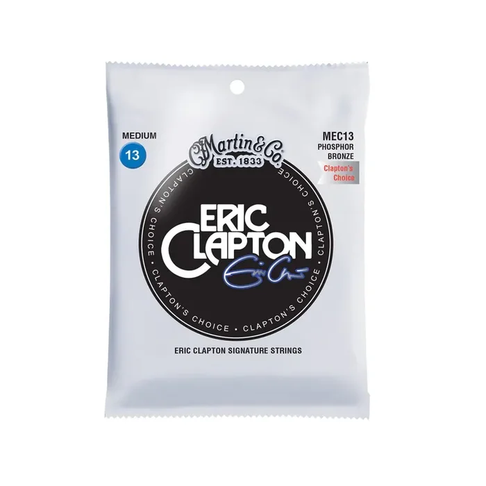 Martin MEC13 Clapton‘s Choice Signature Phosphor Bronze Acoustic Guitar Strings, Medium, 13-56