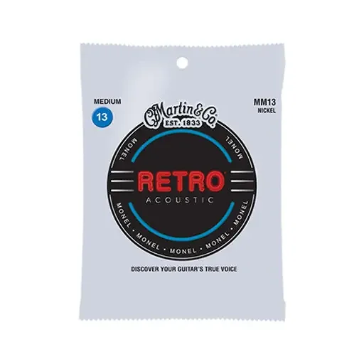 Martin MM13 Retro Acoustic Guitar Strings, Medium, 13-56