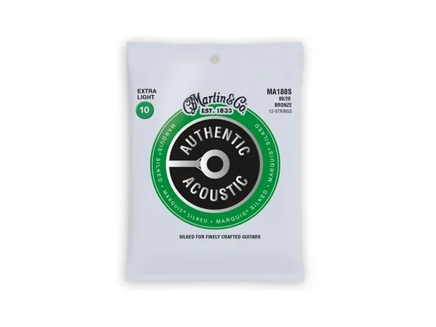 Martin Strings : Martin Authentic Marquis 12 Stg XL 10-47 80/20