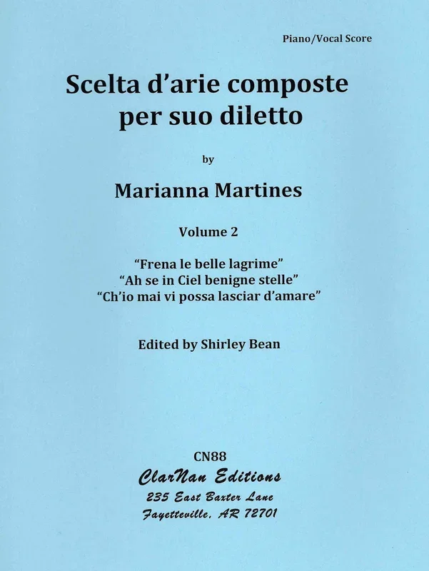 Martines: Scelta d’arie composte per suo diletto – Volume 2