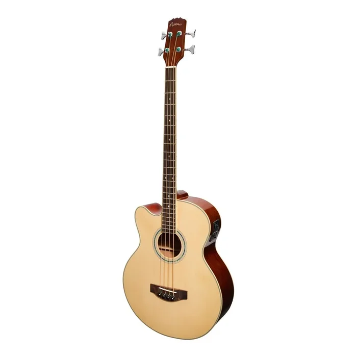 Martinez MB-80TL Left Handed Small Body Acoustic-Electric Cutaway Bass Guitar