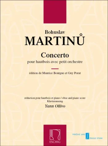 Martinu : Concerto: Oboe and Piano (Eschig)