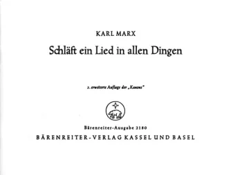 Marx : Schlaeft ein Lied in allen Dingen (Canons) (G). : Choral: (Barenreiter)