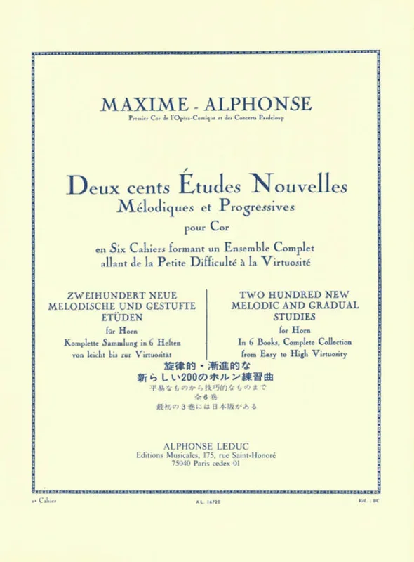 Maxime-Alphonse: 200 New Etudes – Volume 2 (40 Easy Studies)