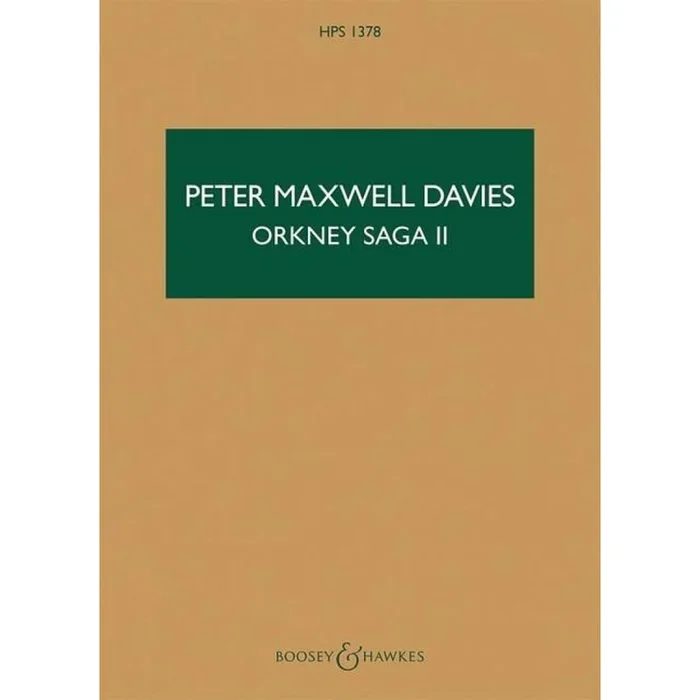 Maxwell Davies, Sir Peter – Orkney Saga II HPS 1378