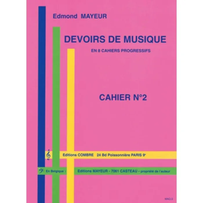 Mayeur, Edmond – Devoirs de musique cahier 2