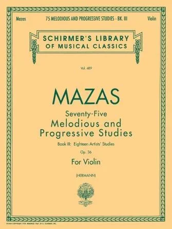 Mazas: 75 Studies, Op. 36 – Book 3: Etudes D’Artistes