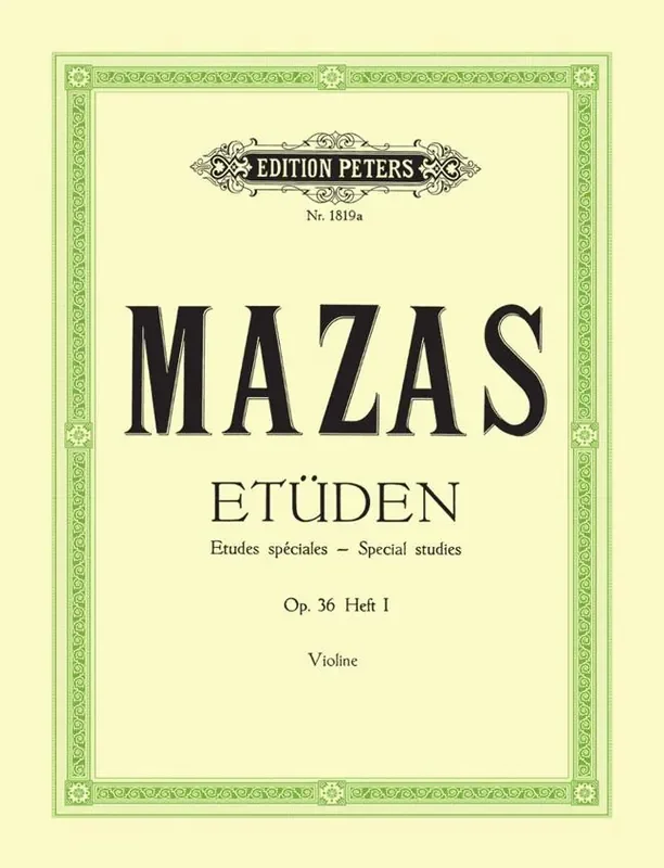 Mazas – Etudes – Special Studies Op.36 Heft I (Violin)