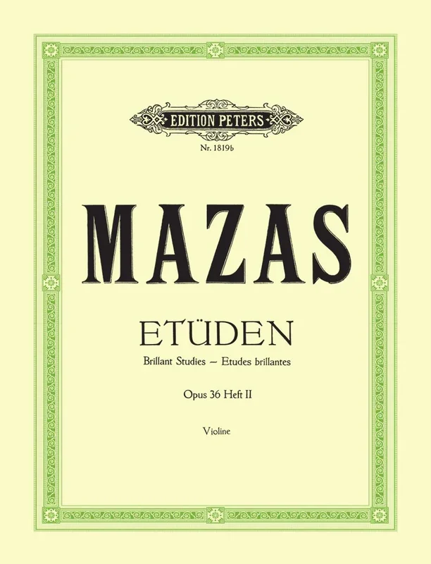 Mazas: Études brillantes, Op. 36 – Volume 2