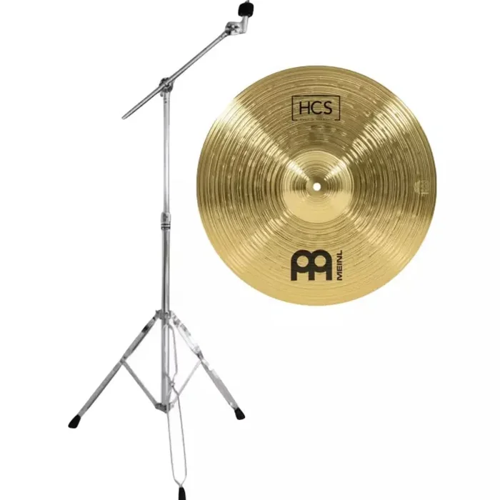 Meinl 16” HCS Crash Cymbal With Boom Cymbal Stand