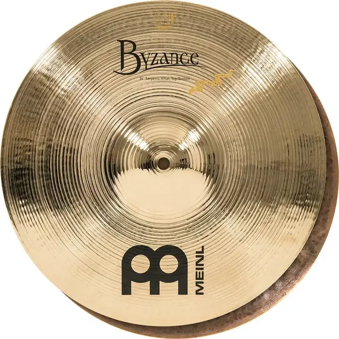 Meinl Byzance Brilliant 14″ Serpents Hi Hat Cymbals B14SH-B