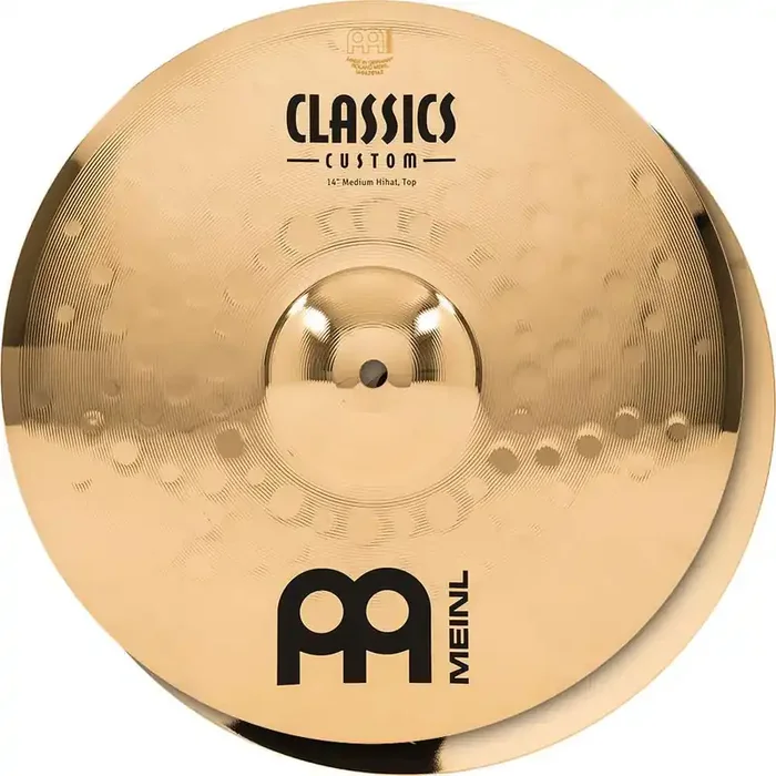 Meinl Classics Custom Brilliant 14″ Medium Hi Hat Cymbals CC14MH-B