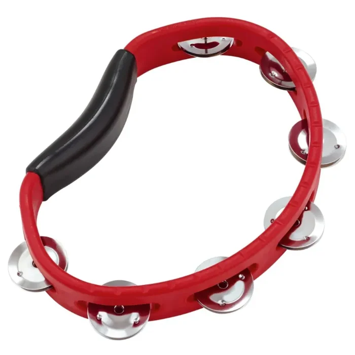 Meinl Handheld ABS Tambourine Traditional, Steel Jingles – Red