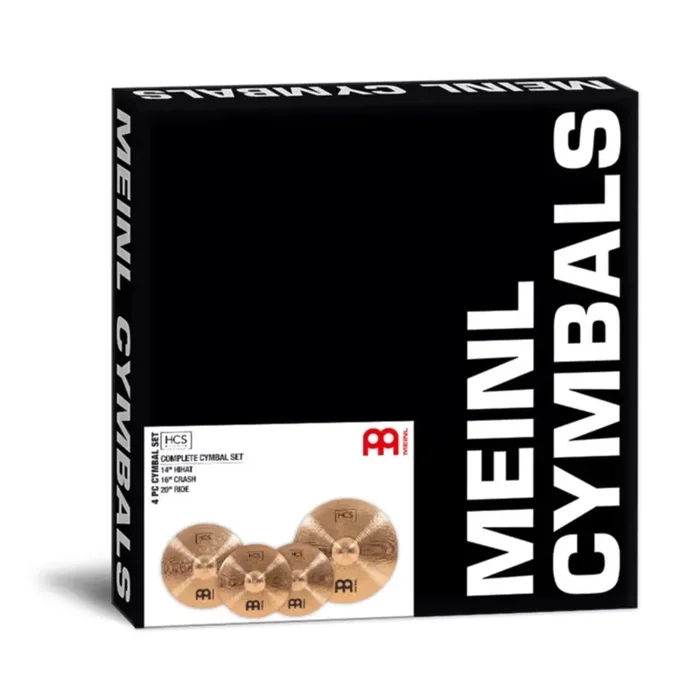 Meinl HCS Bronze Complete Cymbal Set 14″ Hi-Hats, 16″ Crash, 20″ Ride – HCSB141620