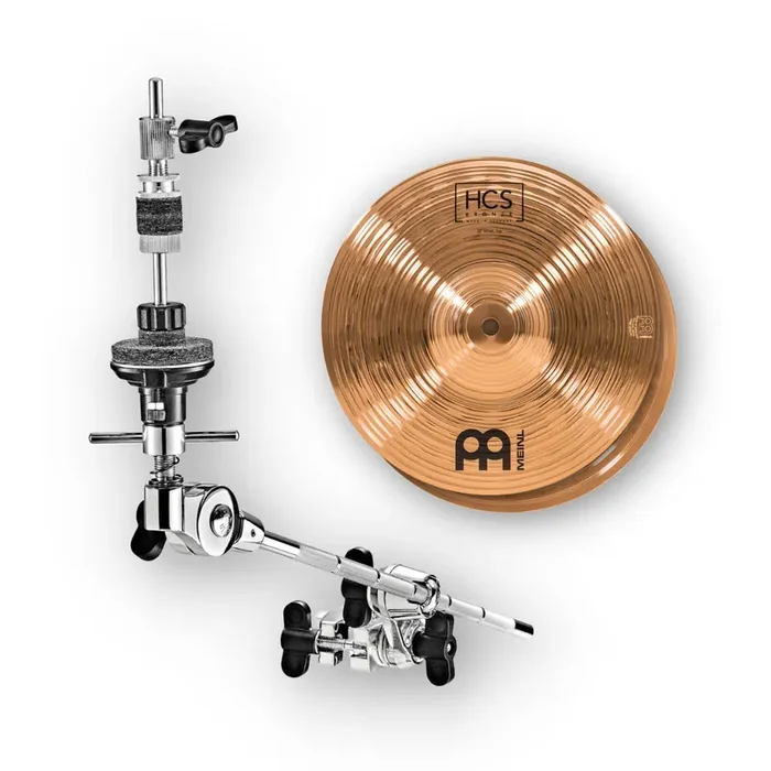 Meinl HCS Bronze Hi-Hat Cymbals 10″ + Hi-Hat Arm