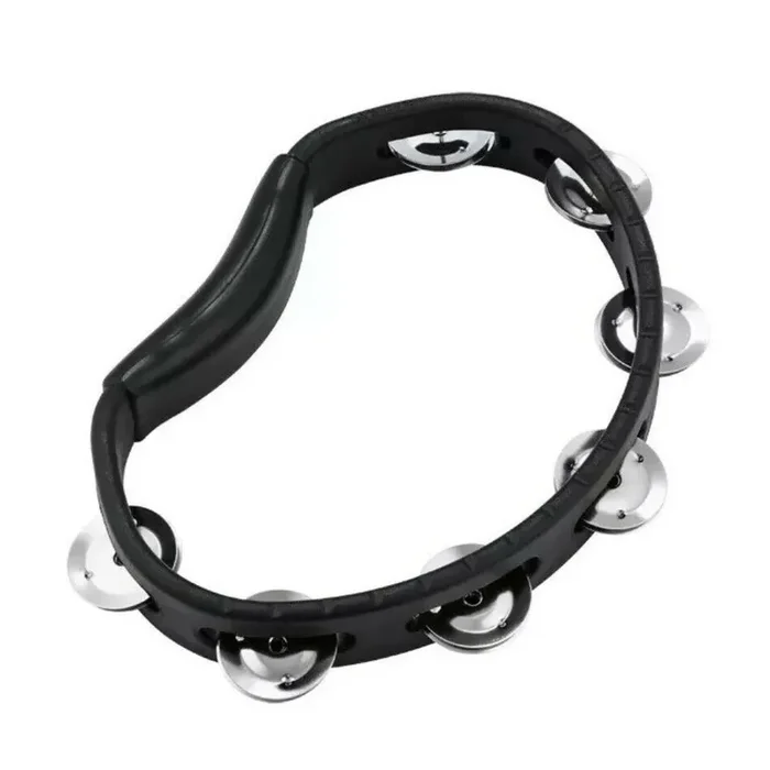 Meinl HTBK Headliner Series Hand Held ABS Tambourine 1 Row, Black