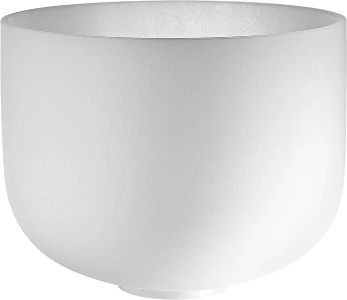 Meinl Sonic Energy Crystal Singing Bowl, white-frosted, 12″ / 30 cm, Note C4, Root Chakra