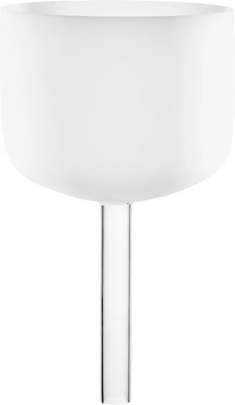 Meinl Sonic Energy Crystal Singing Bowl, with handle, white-frosted, 8″ / 20 cm, Note B4, Crown Chakra