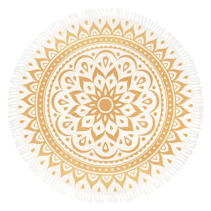 Meinl Sonic Energy Meditation Rug 78″ / 200 cm – Vintage Gold / Floral Design