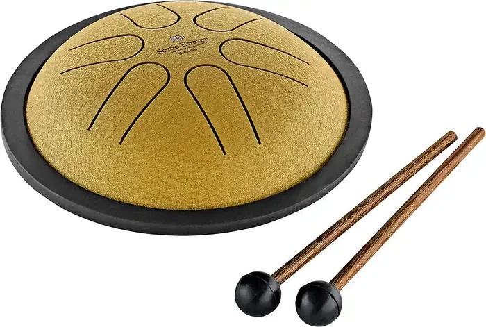 Meinl Sonic Energy Mini Steel Tongue Drum B Major, Gold / 6″/15,24 cm