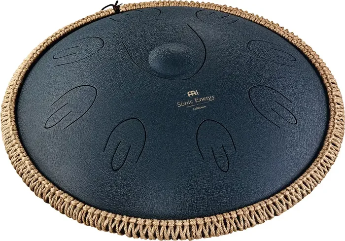 Meinl Sonic Energy Octave Steel Tongue Drum, Navy Blue, D Amara, 16″ / 40 cm
