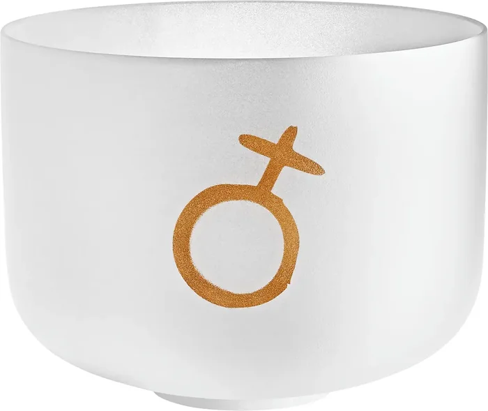 Meinl Sonic Energy Planetary Tuned Crystal Singing Bowl, 12″ / 30 cm, Earth Platonic Year 172.06 Hz, Crown Chakra