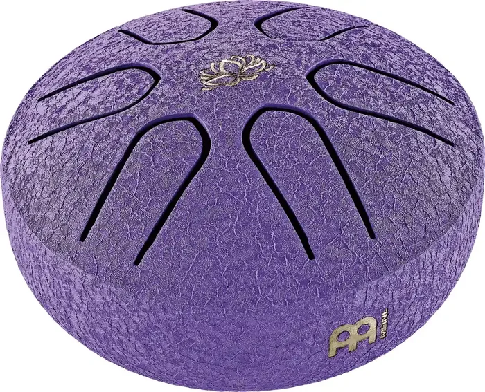 Meinl Sonic Energy Pocket Steel Tongue Drum A Major 3″ Purple Lotus Flower