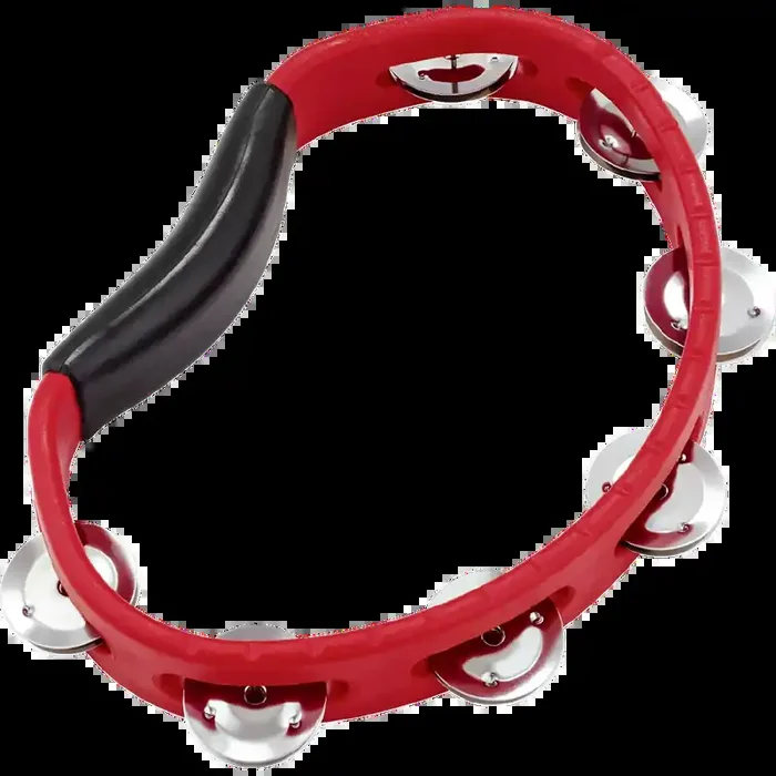 Meinl Tour Hand Tambourine, Steel Jingles, Red