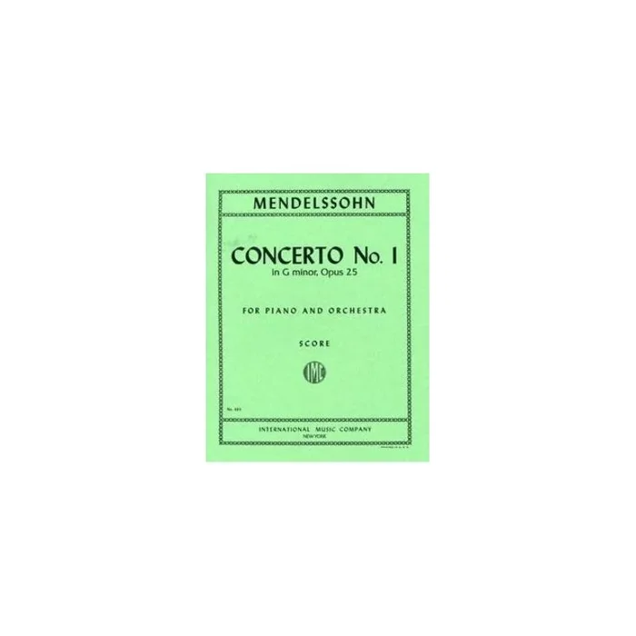 Mendelssohn Bartholdy, Felix – Concerto No. 1 in G minor op. 25