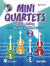 Mini Quartets Vol.2: Violin Quartet: Score Parts & Cd