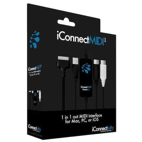 Mio – iConnectivity Midi 1 MIDI Interface, Lightning/USB Edition