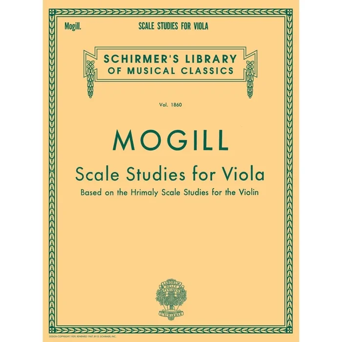 Mogill, Leonard – Scale Studies for Viola