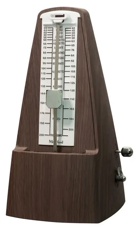 Montford (MFMT30) Pyramid Metronome With Bell – Wood Effect