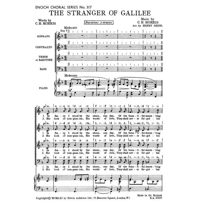 Morris, C. – Stranger Of Galilee