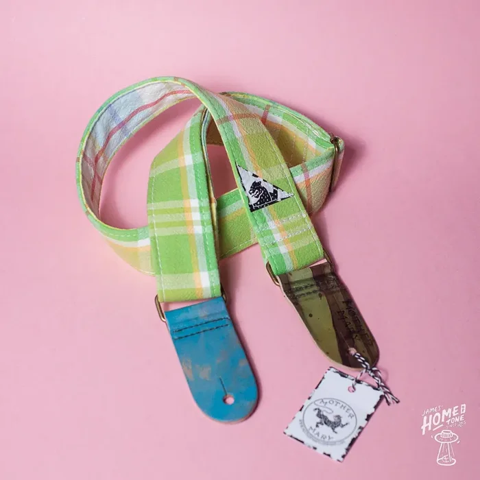 Mother Mary Company handmade guitar strap – ‘Flannel Attraction‘