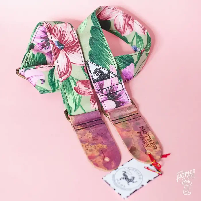Mother Mary Company handmade guitar strap – ‘In Bloom‘