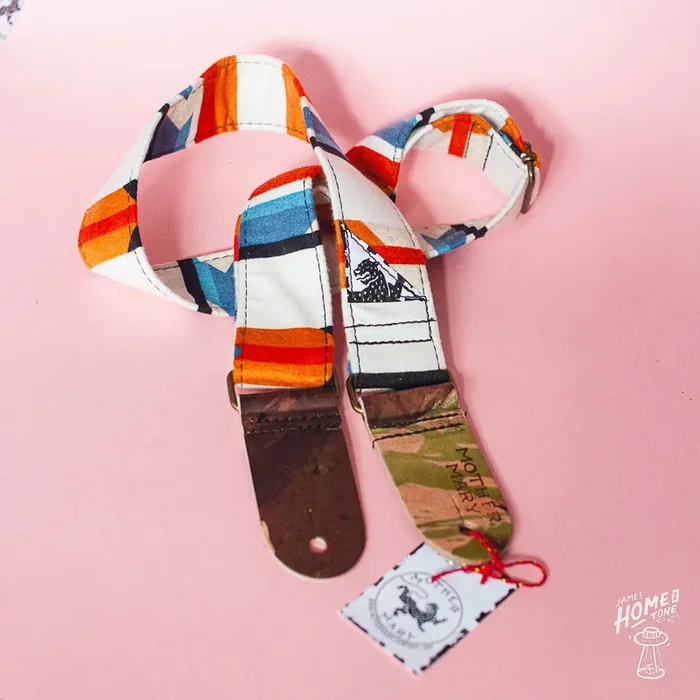 Mother Mary Company handmade guitar strap – ‘Sitting Bull‘