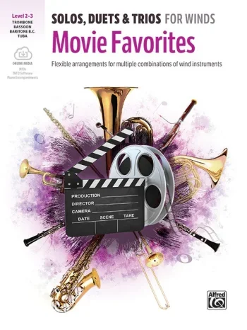 Movie Favorites: Solos, Duets & Trios For Winds: Trombone Basson Bariton BC & Tuba