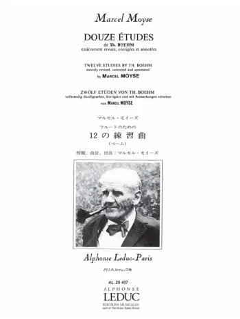 Moyse : 12 Etudes De Boehm For Flute Solo (Leduc)