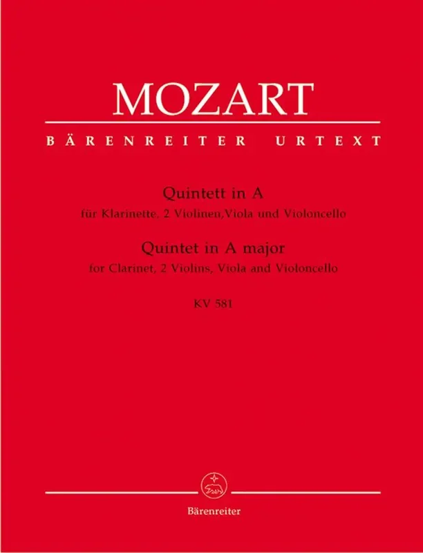 Mozart – Quintet in A major KV 581 (Clarinet, 2 Violins, Viola and Violocello)