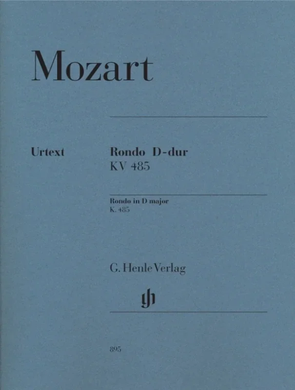 Mozart – Rondo D Major K 485 Urtext (Softcover Book)