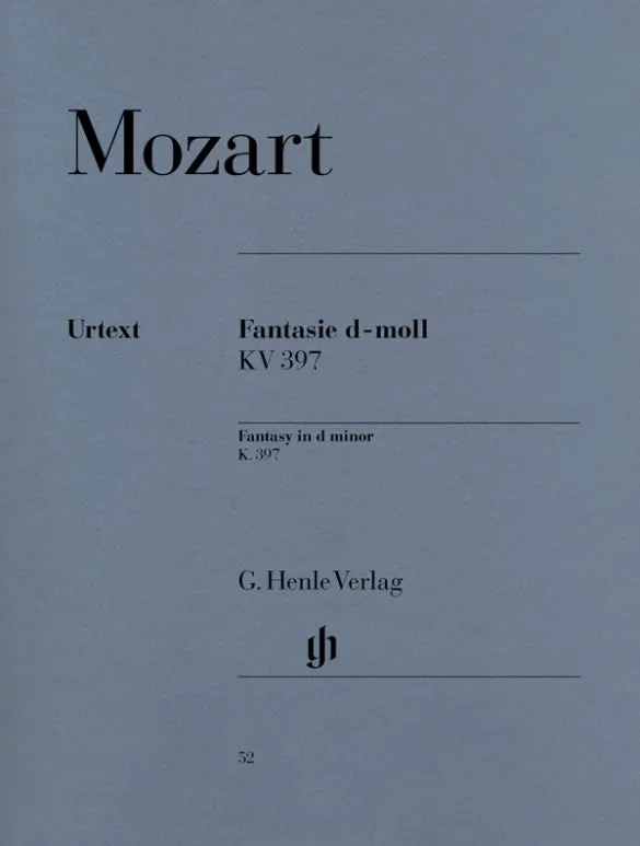 Mozart: Fantasy in D Minor K 397 Piano Solo