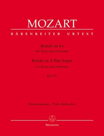 Mozart : Rondo in E-flat (K.371) (Urtext). : Horn & Piano: (Barenreiter)