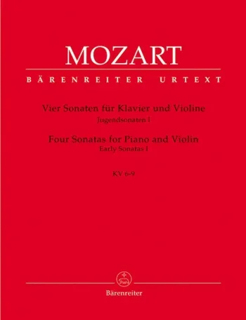 Mozart : Sonatas for Violin and Piano, Vol.1: Early Sonatas (4) (K.6-9). (Urtext).: Violin & Piano: (Barenre