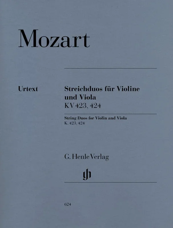 Mozart: String Duos K. 423, 424 for Violin & Viola