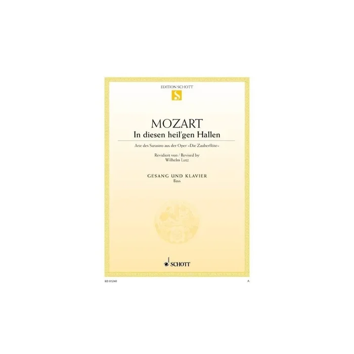 Mozart, Wolfgang Amadeus – In diesen heil’gen Hallen