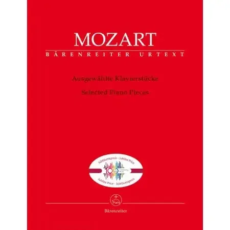 Mozart, Wolfgang Amadeus Selected Piano Pieces